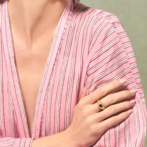 New Bague Gini Grenat Femme Bagues
