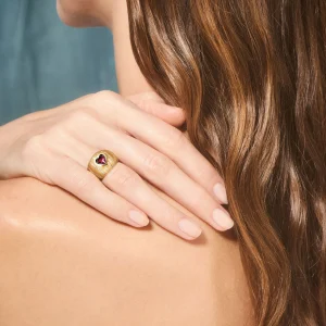 Clearance Bague Menaka Grenat Femme Bagues | Bagues