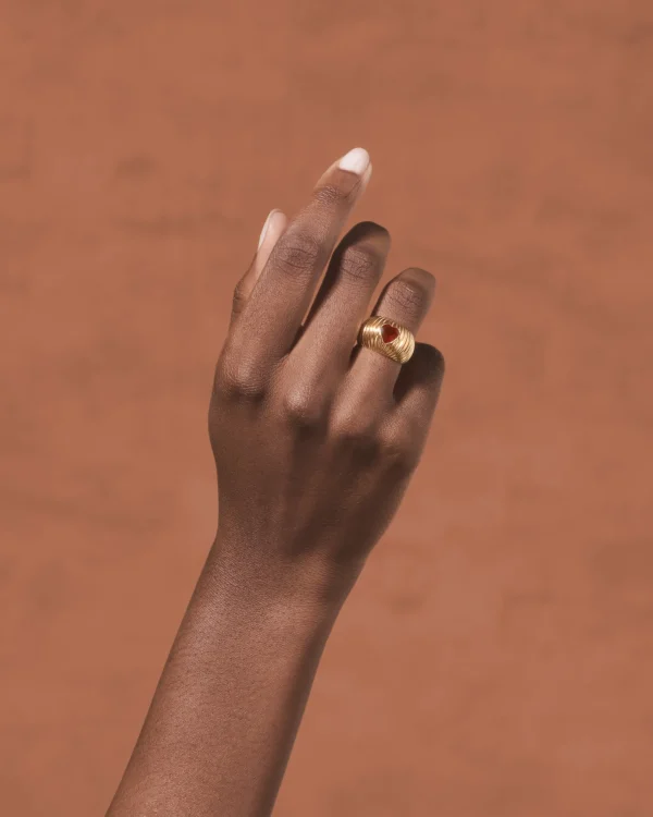 Sale Bague Prema Grenat Femme Bagues