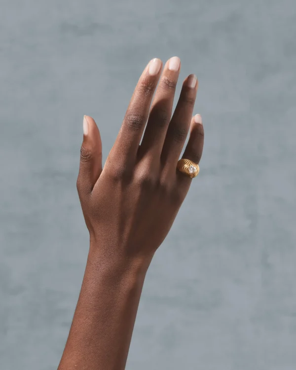 New Bague Prema Topaze Blanche Femme Bagues