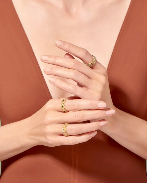 Online Bague Saï-7 - topaze blanche Femme Bagues