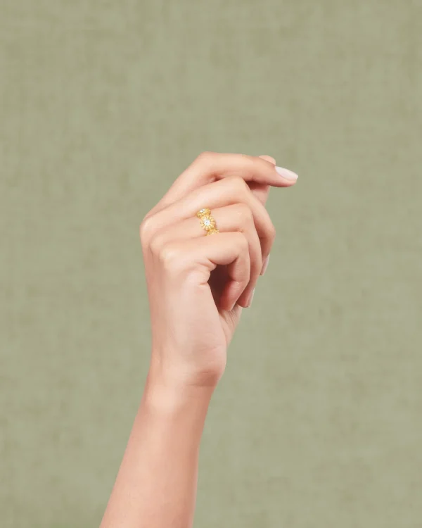Online Bague Saï-7 - topaze blanche Femme Bagues