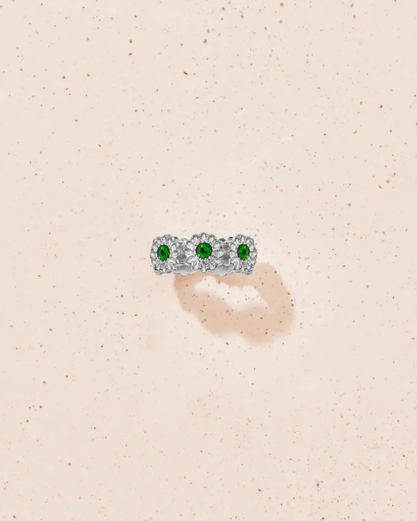 Online Bague Saï-7 Diopside Argent Femme Bagues