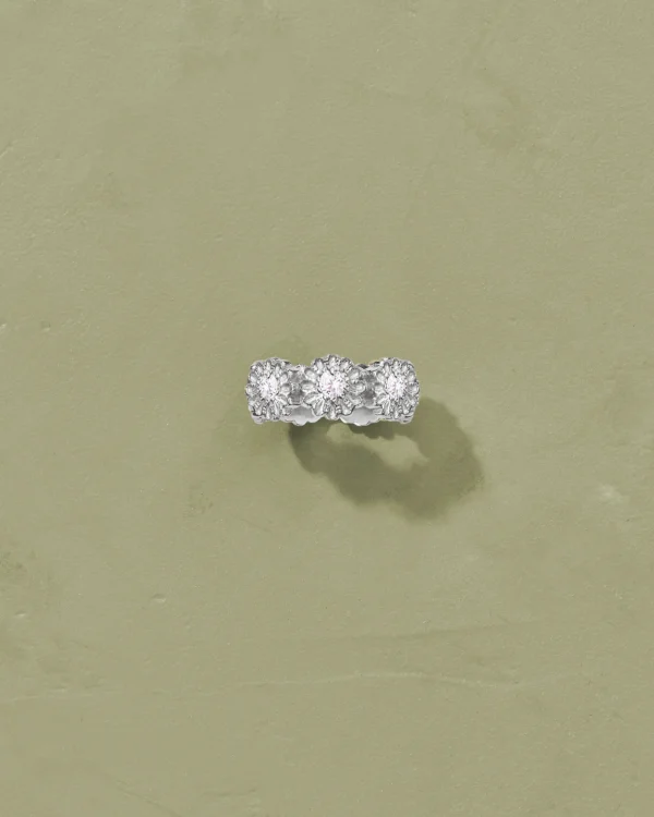 Clearance Bague Saï-7 topaze blanche Argent Femme Bagues