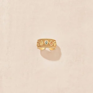 Fashion Bague Sriphala 7 saphirs multicolores Femme Bagues
