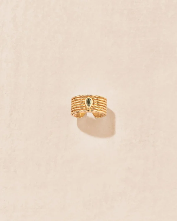 Fashion Bague Sriphala saphir vert Femme Bagues