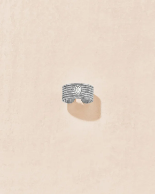 Fashion Bague Sriphala Topaze Blanche Femme Bagues