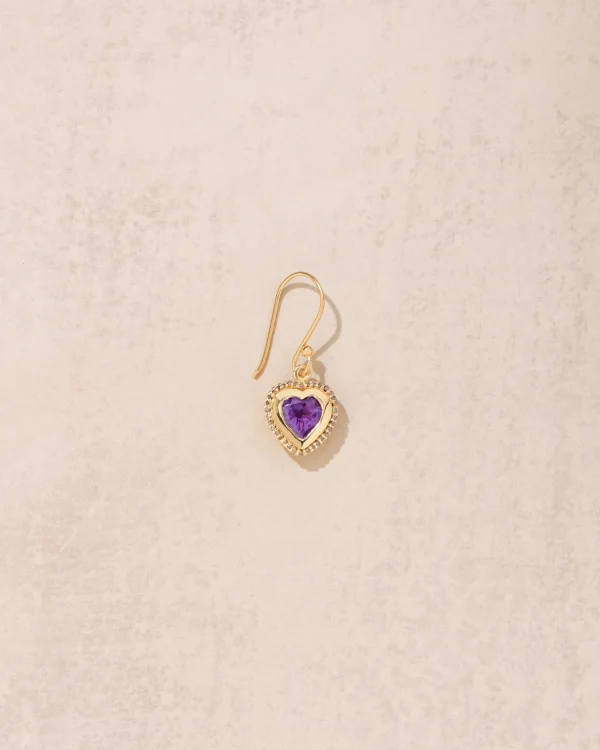 Online Boucle d'oreille Gini Améthyste Femme Boucles D'Oreilles