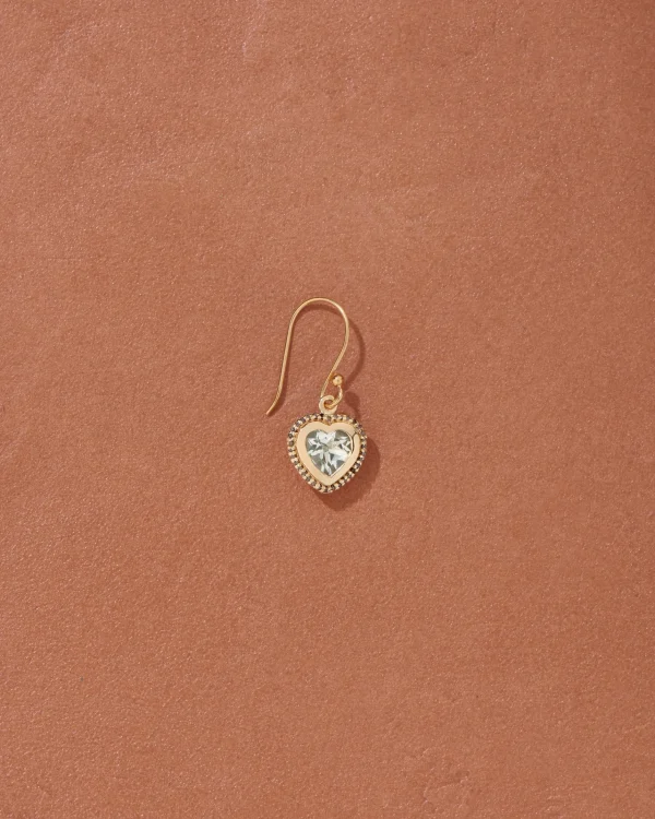 Discount Boucle d'oreille Gini Améthyste Verte Femme Boucles D'Oreilles