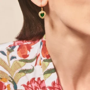 Sale Boucle d'oreille Gini Diopside Femme Boucles D'Oreilles