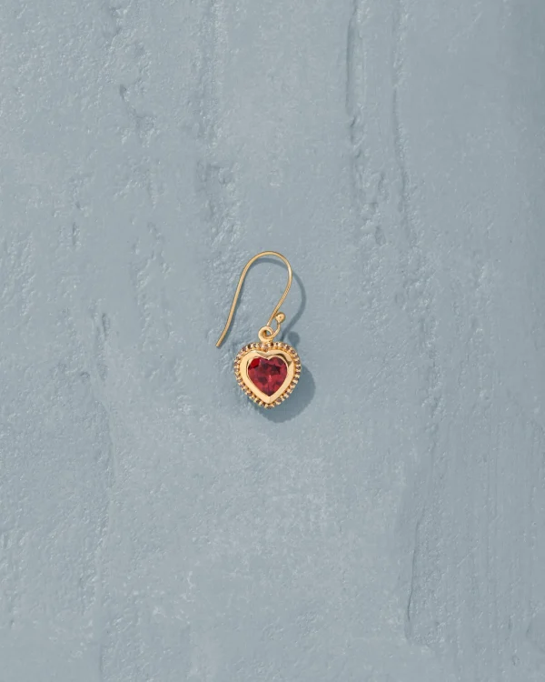 Online Boucle d'oreille Gini Grenat Femme Boucles D'Oreilles