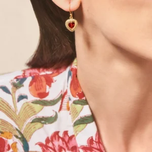 Online Boucle d'oreille Gini Grenat Femme Boucles D'Oreilles