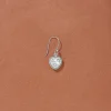 Hot Boucle d'oreille Gini Topaze blanche Femme Boucles D'Oreilles