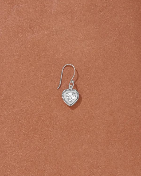Hot Boucle d'oreille Gini Topaze blanche Femme Boucles D'Oreilles