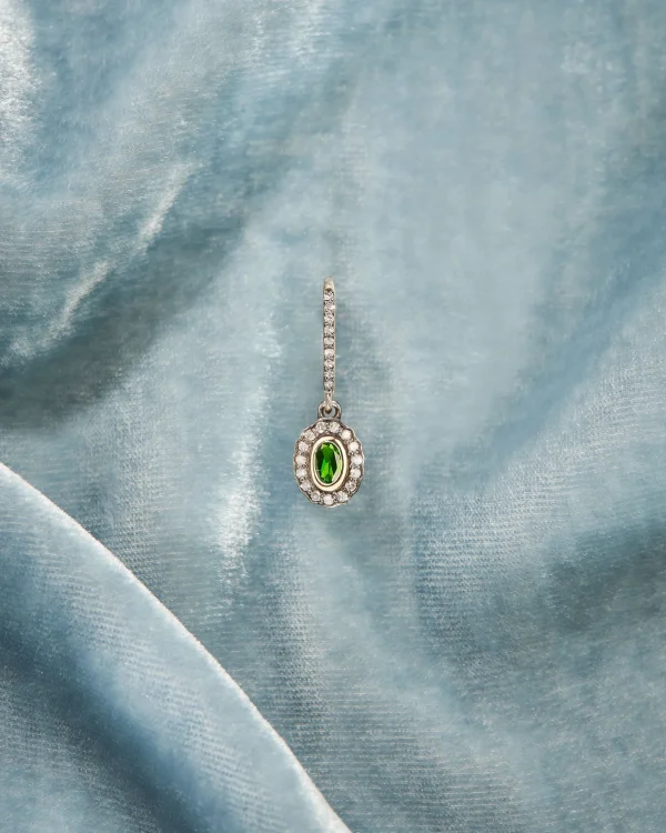 Clearance Boucle d'oreille Mony diopside Femme Collection Mony | Boucles D'Oreilles