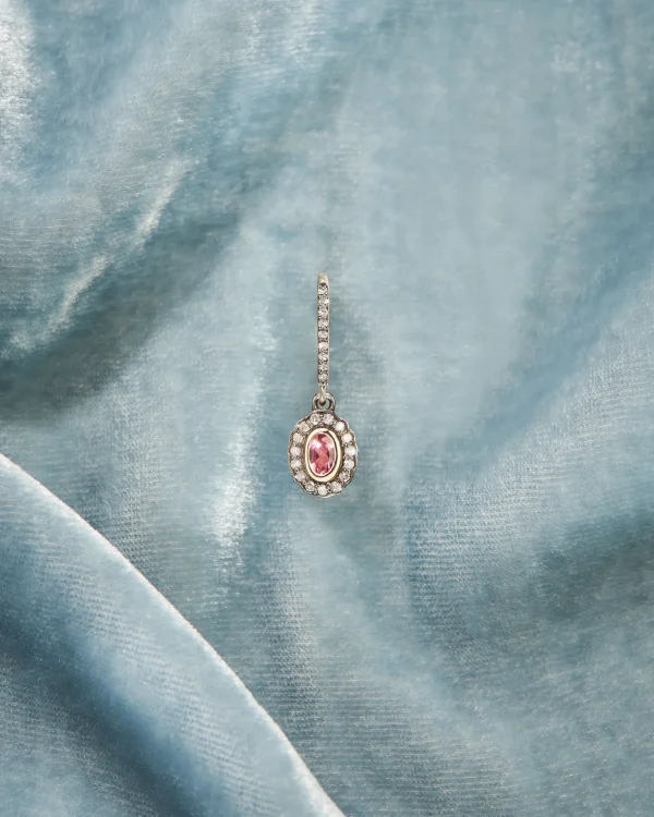 Hot Boucle d'oreille Mony rubellite Femme Boucles D'Oreilles | Collection Mony