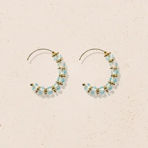 Clearance Boucles d’oreilles Amara Aigue Marine Femme Boucles D'Oreilles