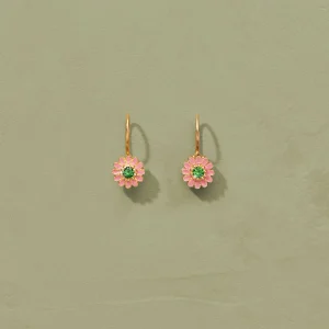 New Boucles d'oreilles émail Saï Femme Boucles D'Oreilles