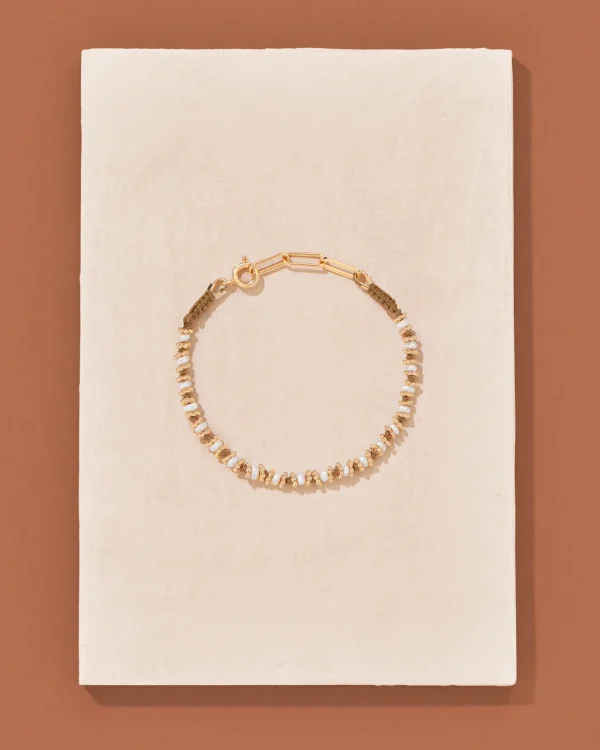 New Bracelet Kamala beige perles d'eau douce Femme Bracelets