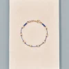 Clearance Bracelet Lotus bleu perles d'eau douce Femme Bracelets