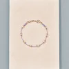 Hot Bracelet Lotus lilas perles d'eau douce Femme Bracelets