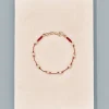 Best Bracelet Lotus rouge perles d'eau douce Femme Bracelets
