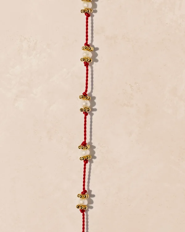 Best Bracelet Lotus rouge perles d'eau douce Femme Bracelets