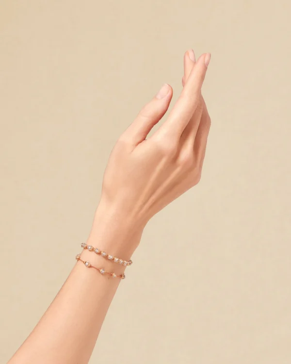 Clearance Bracelet Peony Aigue Marine Femme Bracelets
