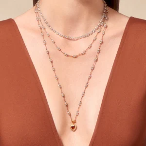 Outlet Collier Amara Aigue Marine Femme Colliers
