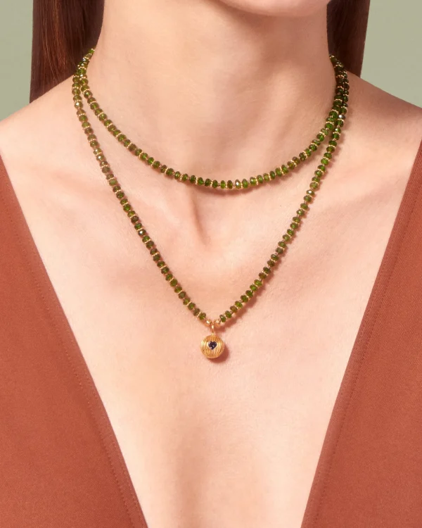 Sale Collier Amara K Diopside Femme Colliers