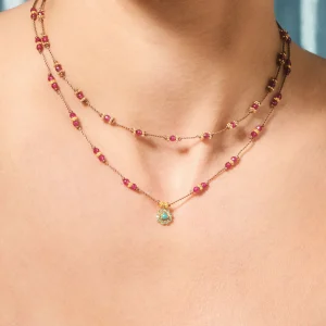 Hot Collier Bopha rubellite Femme Colliers | Collection Bopha