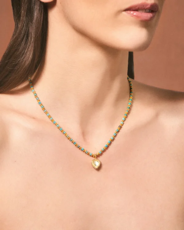 Clearance Collier Gini K Turquoises Femme Colliers