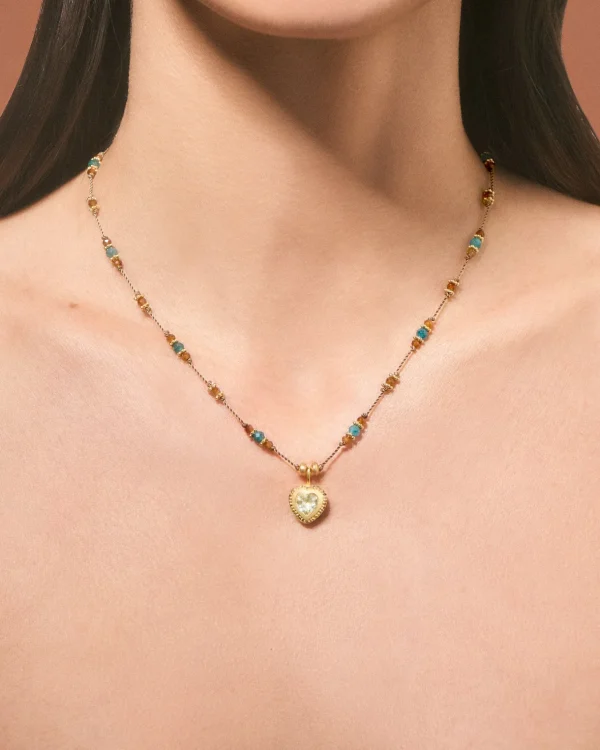Fashion Collier Gini P Apatites Femme Colliers