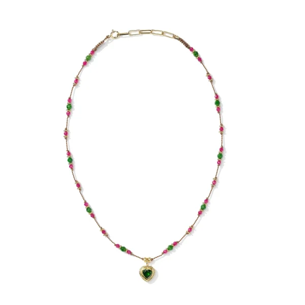 Discount Collier Gini P Diopside et rubellite Femme Colliers