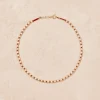 Sale Collier Kamala rouge Perles Femme Colliers