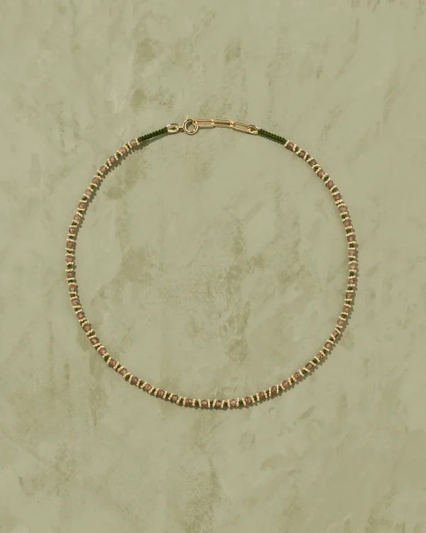 Hot Collier Kamala vert quartz fumé Femme Colliers