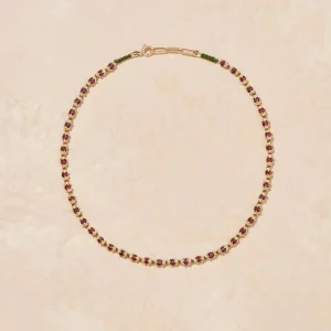 Online Collier Kamilah Grenat Femme Colliers