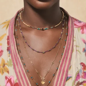 Discount Collier long Lotus Femme Colliers