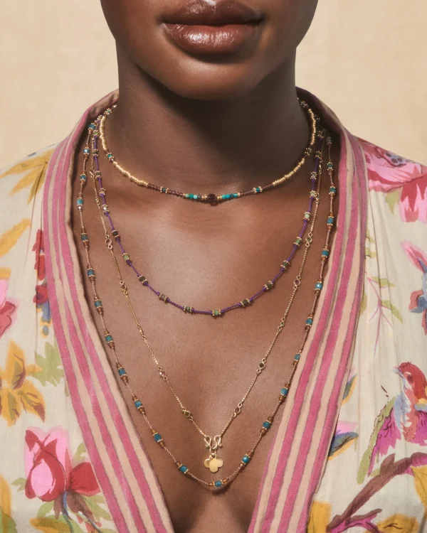 Discount Collier long Lotus Femme Colliers