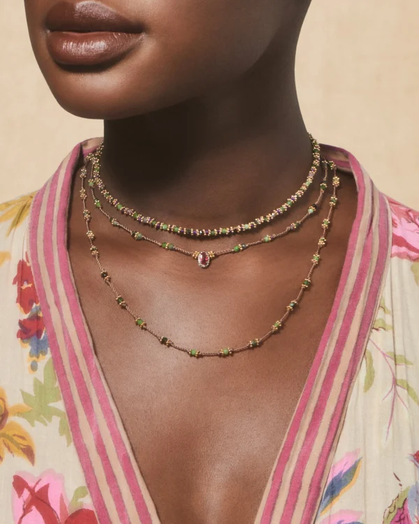 Discount Collier long Lotus Femme Colliers