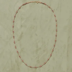 Best Collier long Lotus rubis Femme Colliers