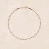 Outlet Collier Lotus beige Perles d'eau douce Femme Colliers
