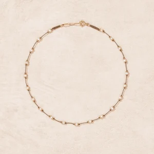 Outlet Collier Lotus beige Perles d'eau douce Femme Colliers