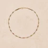 Fashion Collier Lotus beige zoïsite Femme Colliers