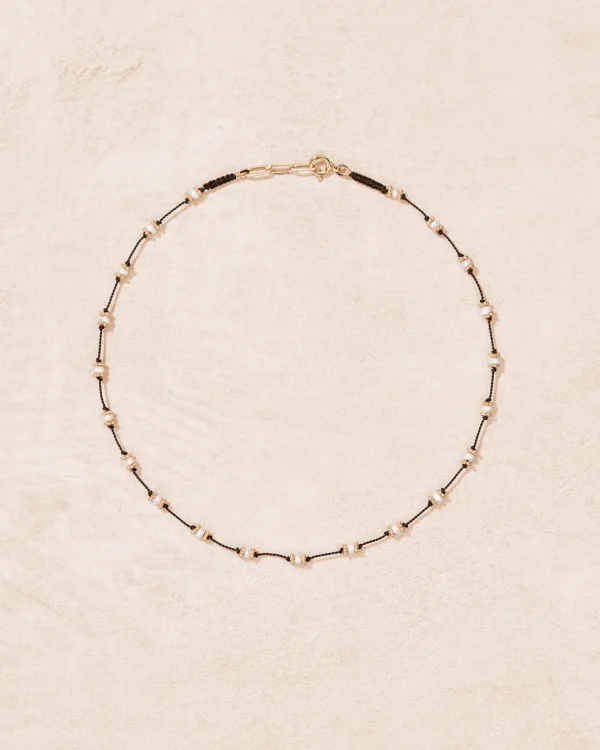 Best Collier Lotus marron Perles d'eau douce Femme Colliers