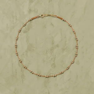 Discount Collier Lotus orange quartz fumé Femme Colliers