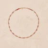 Clearance Collier Lotus Rouge Zoïsite Femme Colliers