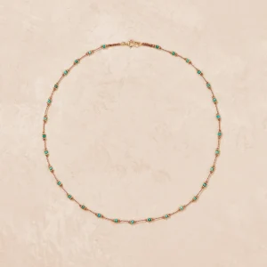 Outlet Collier Lotus Turquoise Femme Colliers