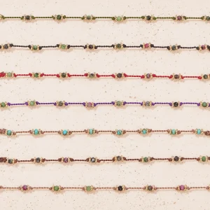 Sale Collier Lotus violet zoïsite Femme Colliers