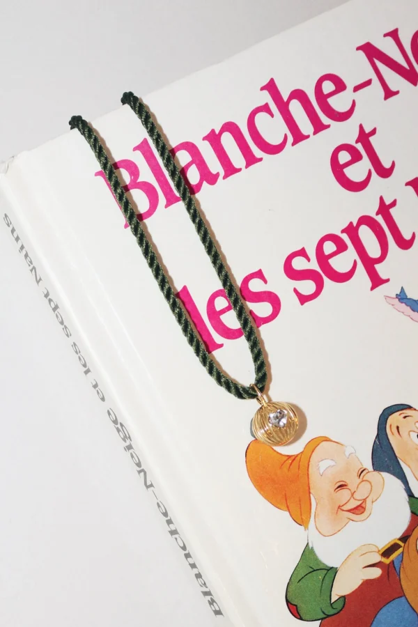 Outlet Collier Mini Prem Améthyste verte Enfant Collection Enfant